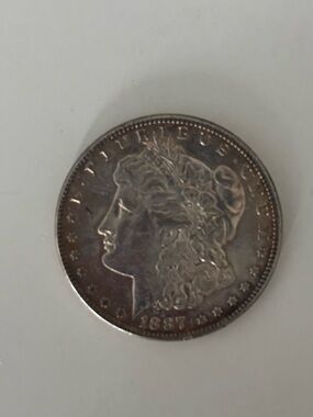1887 Morgan Silver Dollar | 90% Silver U.S. Coin | Original Toning
